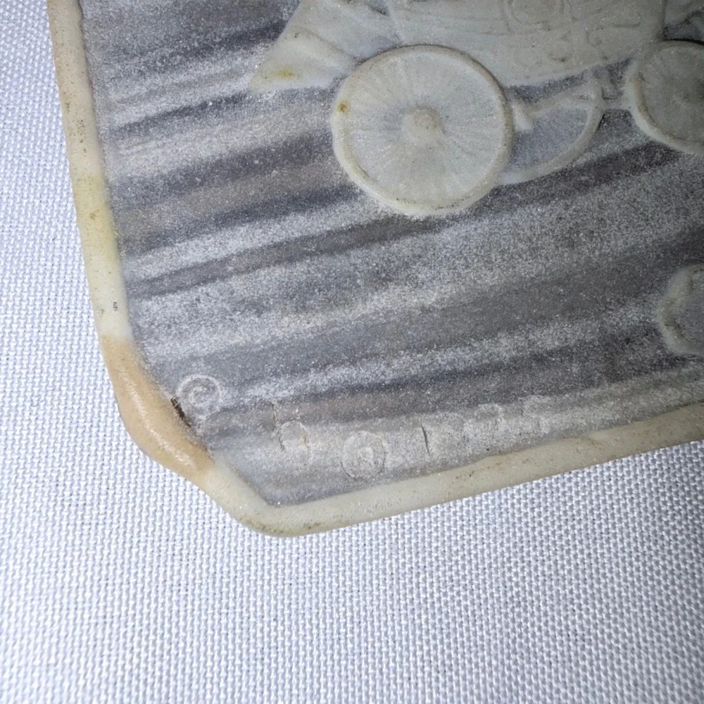 Belt Buckle Vintage‎ Stagecoach Marbled Grey White OS
